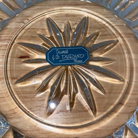 JG Durand Lead Cristal France Vincennes Platter 13” - Picture 3 of 8